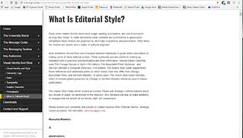 Editorial Style screen shot